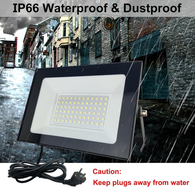 Thumbnail 1 de Hopelit LED Strahler 100W Außen Kaltweiß IP66