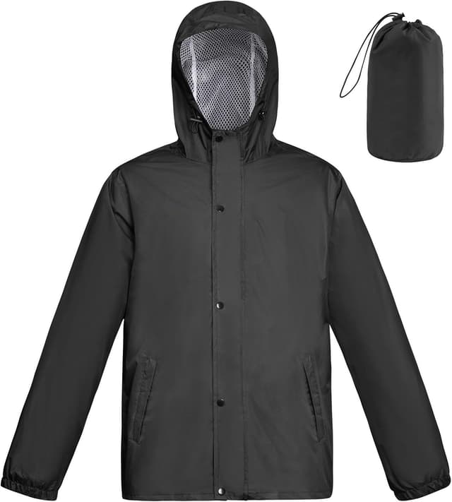 Detalle de Veste imperméable légère flintronic pour homme : ciré technique à capuche