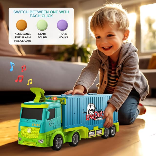 Thumbnail 5 de Carrier Truck Race Track Toddler Toys