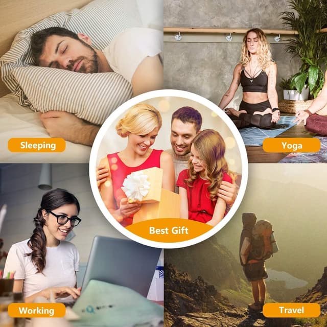 Detalle de Easysleep White Noise Machine (White) with 25 Sounds, Night Lights, Memory Function, 32 Volume Levels