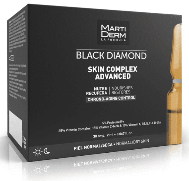 Detalle de MartiDerm Black Diamond Skin Complex 30 ampollas guía