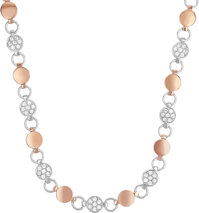 Thumbnail 1 de s.Oliver Collana inox con cristalli 42+3 cm