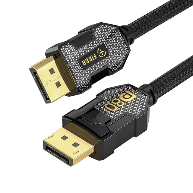 Detalle de FIBBR 16K DisplayPort 2M Cable
