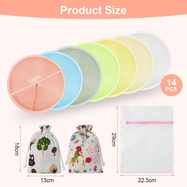 Thumbnail 1 de Aolso Bio Bambus Stilleinlagen 14 Stück