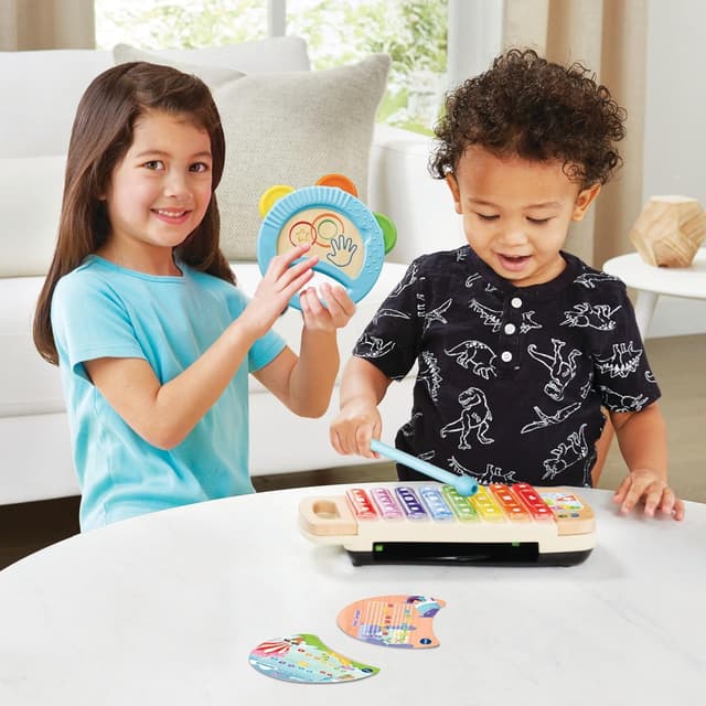 Detalle de VTech Xylo-Tambourin Lumi Magique 2 en 1 (xylophone et tambourin) dès 18 mois