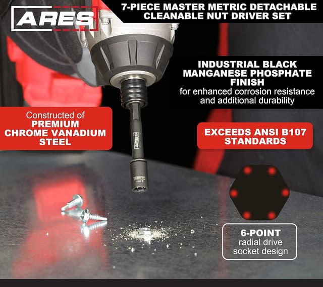 Thumbnail 1 de ARES 27087 Nut Driver Set 7-Piece