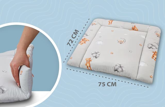 Thumbnail 2 de Colchón cambiador bebé Ositos 75x72 cm portátil y impermeable