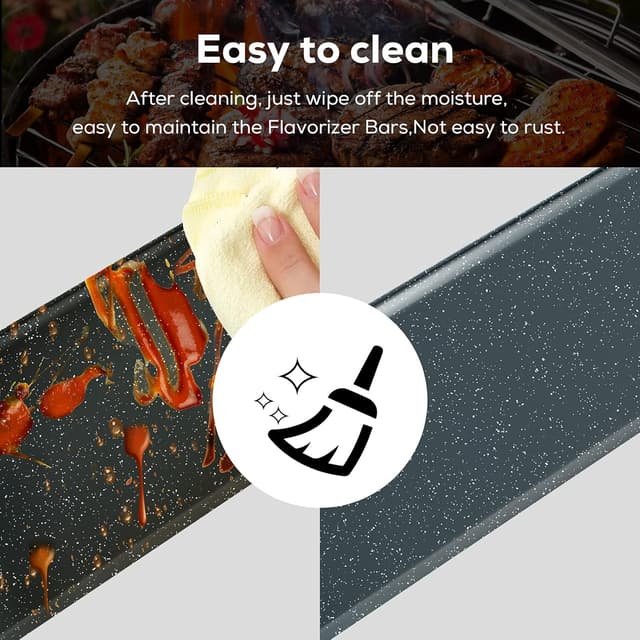 Detalle de Coisien Barres Flavorizer 7636 (38,8/38,9 cm) en porcelaine pour Weber Spirit 300 E310/E320/E330