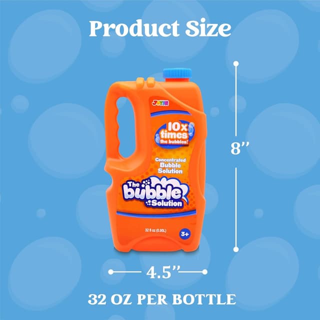 Thumbnail 5 de JOYIN 2 Bottles Bubble Refill 64 oz