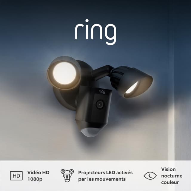 Imagen de Ring Caméra Floodlight Plus filaire 2 caméras en OfertitasTOP