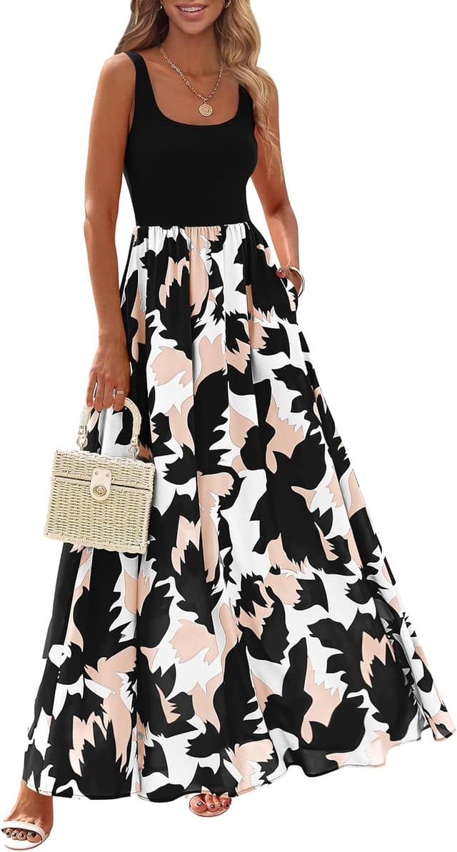 Imagen de KIRUNDO Women Summer Boho Floral Maxi Dress 2026 ๐ en OfertitasTOP