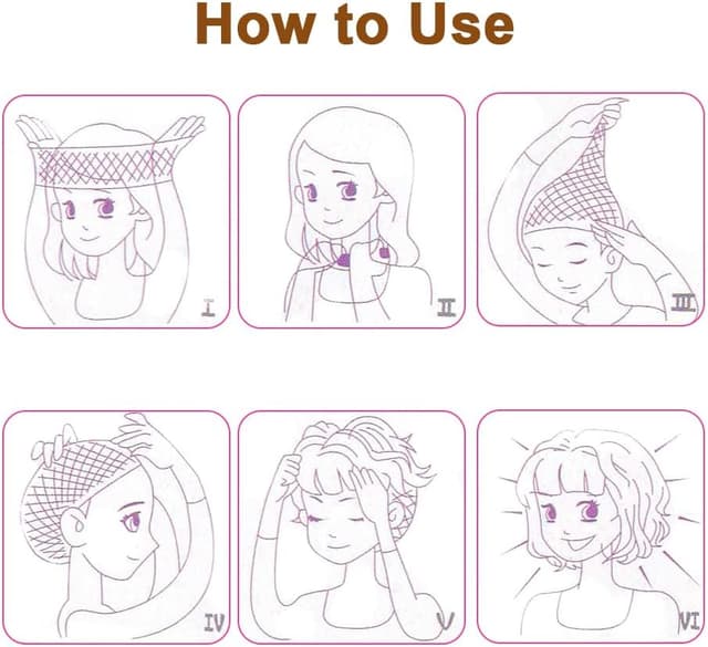 Thumbnail 6 de AUYAO Capelli lunghi mossi e ricci (2 pezzi) con retina, 66 cm: parrucca sintetica per cosplay e feste