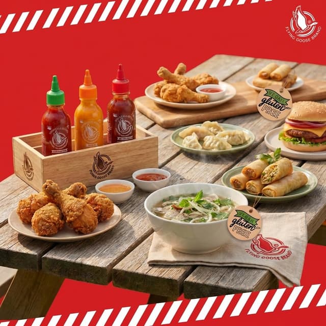 Thumbnail 6 de Flying Goose Sriracha scharfe Chilisaucen-Mischkarton (3 x 100 ml) als Probierpaket in 3 Geschmacksrichtungen