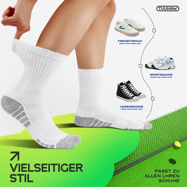 Thumbnail 3 de TUUHAW 6 Paar Socken Atmungsaktiv