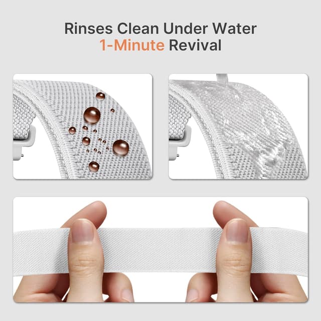 Detalle 1 de Fullmosa 4‑Pack Water‑Resistant Nylon Strap 42mm