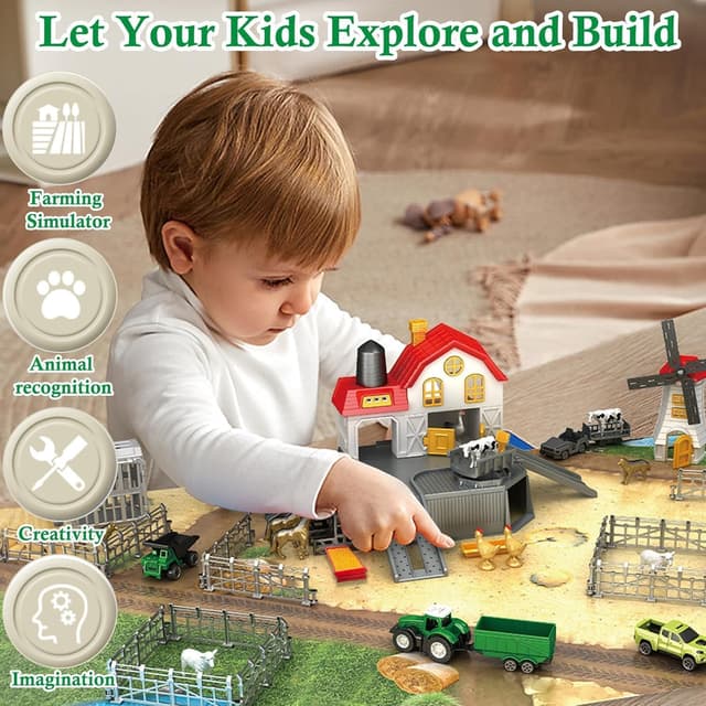 Thumbnail 2 de Frontoytall Farm Toy Set 49-piece playset