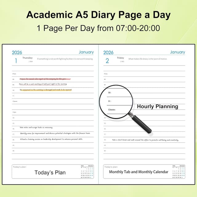 Thumbnail 6 de Agenda accademica 2026 A5 pagina al giorno 365