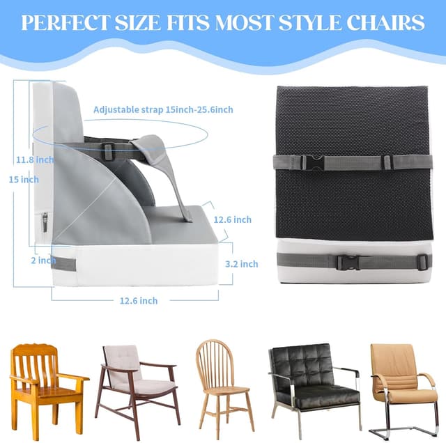 Thumbnail 6 de Rehausseur de chaise enfant 3 points gris