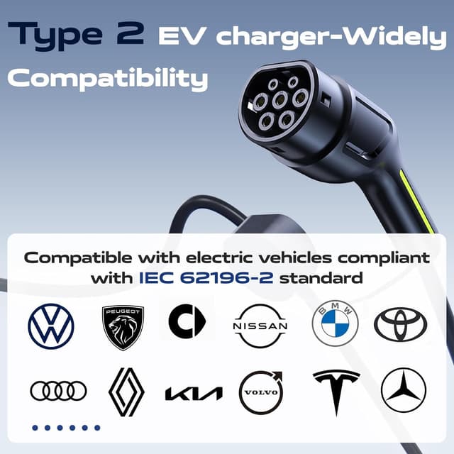 Thumbnail 6 de Chargeur Voiture Électrique VDLPOWERVP Type 2 3,68 kW / 8 m, câble 16 A Schuko (borne monophasée) IP65