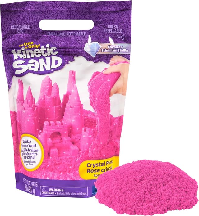 Detalle de Kinetic Sand Crystal Pink, 907 g