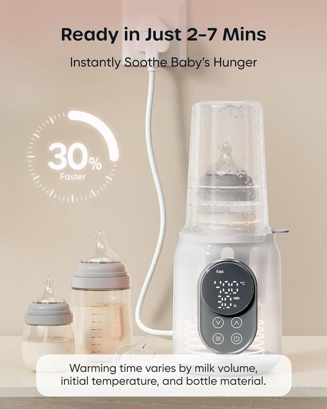 Detalle 2 de Nuliie Baby Bottle Warmer 10-in-1 with Digital LCD