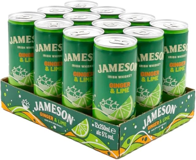 Imagen de Jameson Ginger&Lime REDI Cóctel 12×250 ml 🍸 en OfertitasTOP