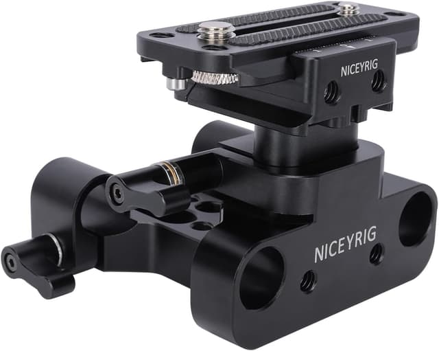 Detalle de NICEYRIG Baseplate with Arca Lifting 29mm Head Baseplate (15mm Rod Rail Clamp) for Camera 548
