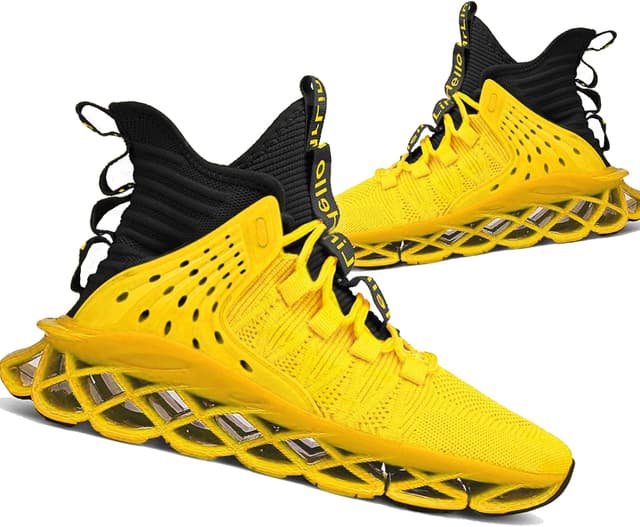 Detalle 2 de Hello MrLin Men’s Non-Slip Mesh Running & Walking Sneakers (Blade Type)