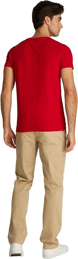 Detalle 2 de Tommy Hilfiger Camiseta Slim Fit M roja
