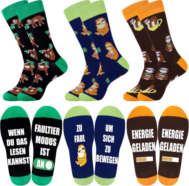 Detalle de Belloxis Bunte Socken Herren 43-46 Baumwolle