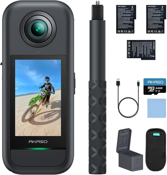 Detalle de AKASO 360 Creator Combo 5.7K 360° camera