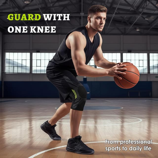 Thumbnail 6 de CharmChic Fascia ginocchio sportiva con supporto menisco e legamenti, unisex, XL