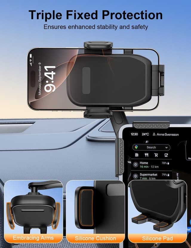 Thumbnail 5 de bokilino Tesla Phone Mount 360° adjustable car phone holder