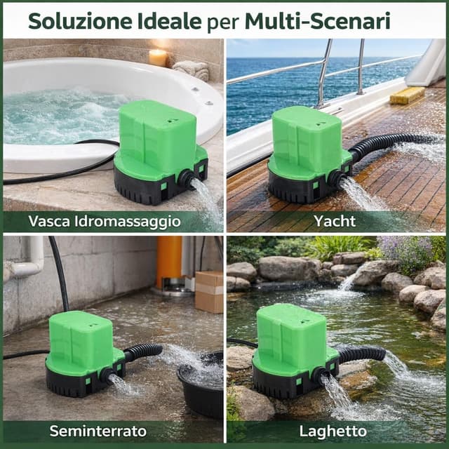 Detalle de Pompa per copertura piscina automatica 1200 GPH per yacht e vasche idromassaggio
