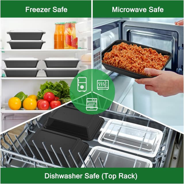 Thumbnail 4 de 32 oz Meal Prep Containers ๐ฑ