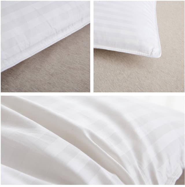 Detalle de HOMEFOUCS Luxury feather pillow, 48x74cm