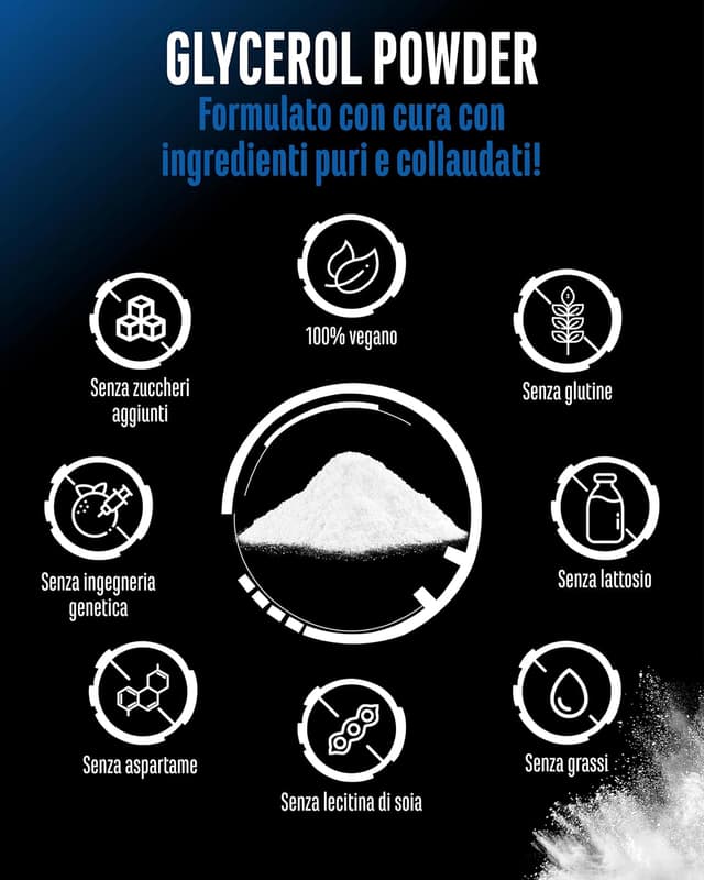 Detalle 2 de GEN GERMAN ELITE NUTRITION GlycoPump® 300 g (glicerolo puro in polvere al 65%) vegano e senza additivi