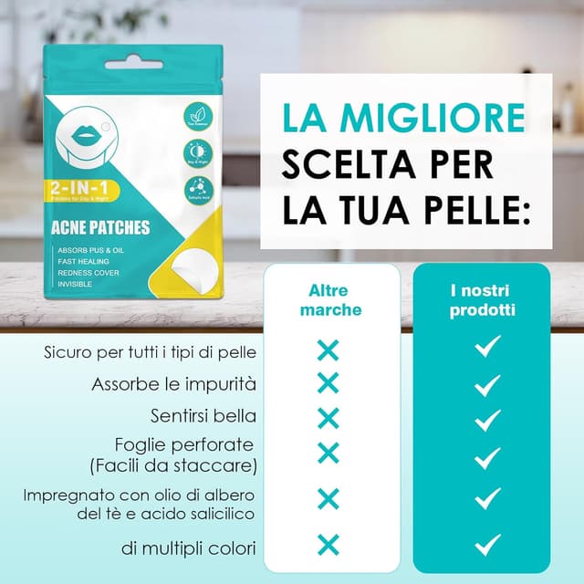 Thumbnail 6 de Patch Brufoli 264 pezzi 2-in-1 per acne 🩹