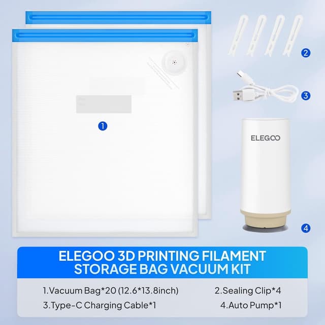 Thumbnail 4 de ELEGOO Filament Vacuum Storage Kit 20 Pack