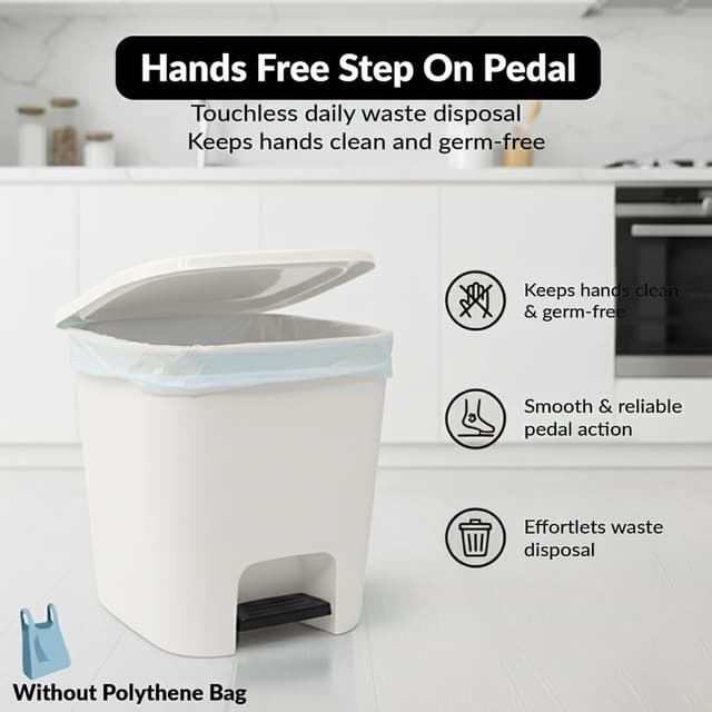 Thumbnail 4 de plastific Foot Pedal Bin 18L