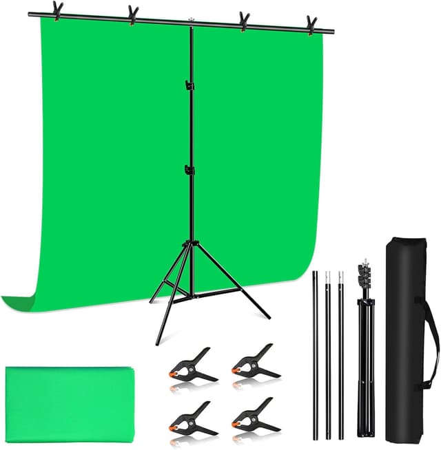 Detalle de PULUZ Greenscreen Backdrop with Stand 2x2m