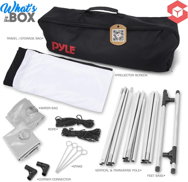Thumbnail 1 de Pyle Écran de Projecteur 100" 16:9 📽