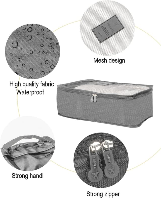 Detalle 2 de BillyBath Organizador De Maletas 8 en 1 Gris