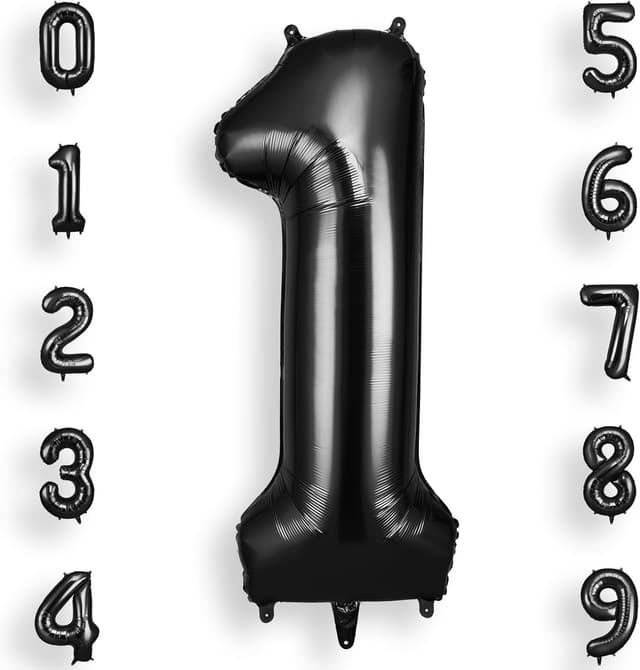 Imagen de AOOSU Black number balloons, 40 inch en OfertitasTOP