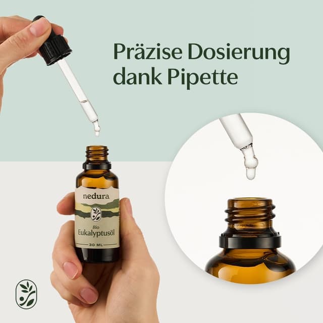Detalle de nedura® BIO Eukalyptusöl – hochdosiertes ätherisches Eucalyptus Oil, 30 ml