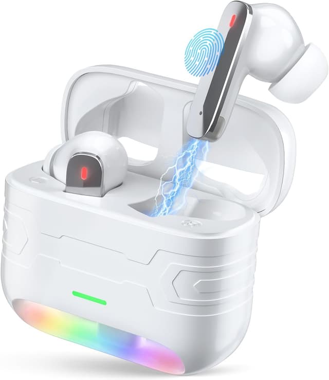 Detalle de Sefitopher Bluetooth 6.0 In-Ear-Kopfhörer mit ANC & ENC, kabellos, 3,8 g, bis zu 24 Std. Akku