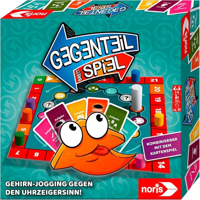 Detalle de noris Gegenteil Spiel (Brettspiel ab 10 Jahren) – Kombi-Gedanke für 3–6 Spieler