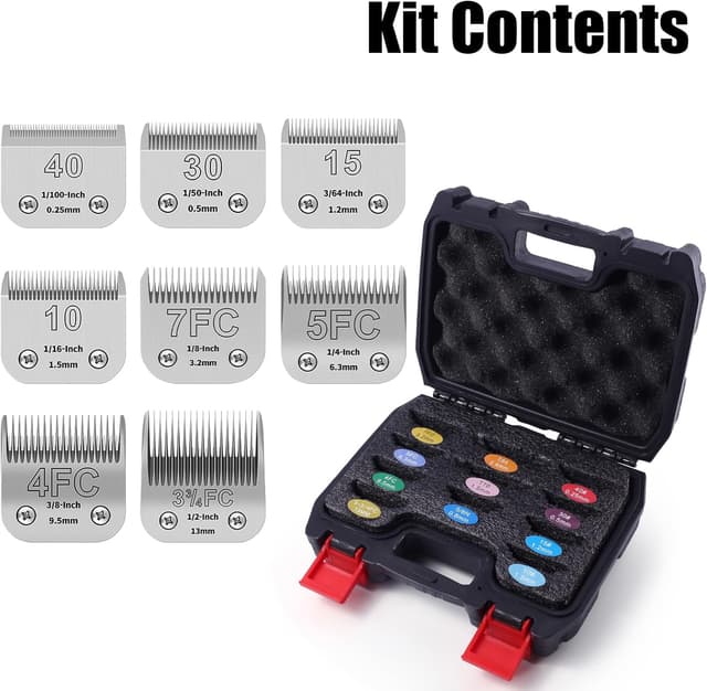 Thumbnail 6 de Lames en acier inoxydable pour tonte animale, lot de 8 ⚙