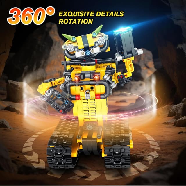 Thumbnail 4 de HiWEEGO 730 Teile ferngesteuerter Roboter đ€