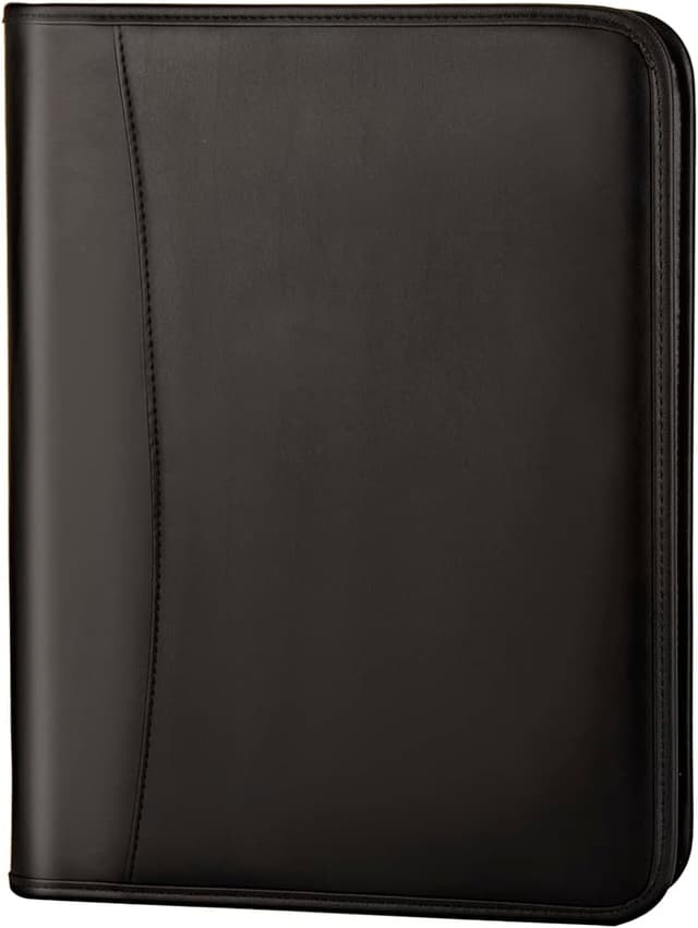 Thumbnail 6 de Leathario Portfolio Folder A4 Conference Folder with Notepad – vegan leather zip padfolio organiser